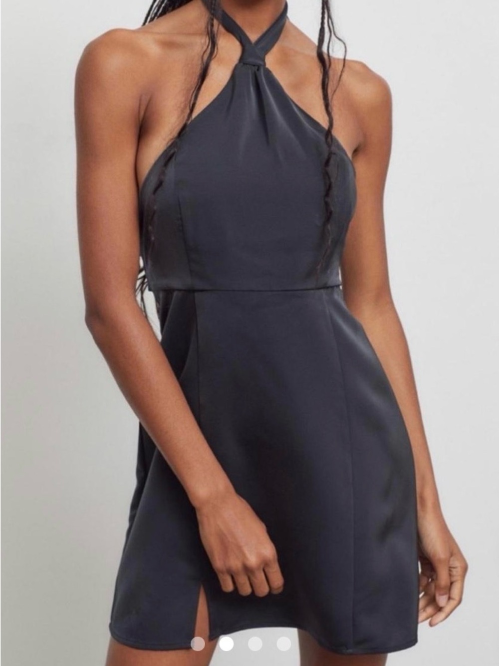 Urban Outfitters Black Halter Mini Dress
